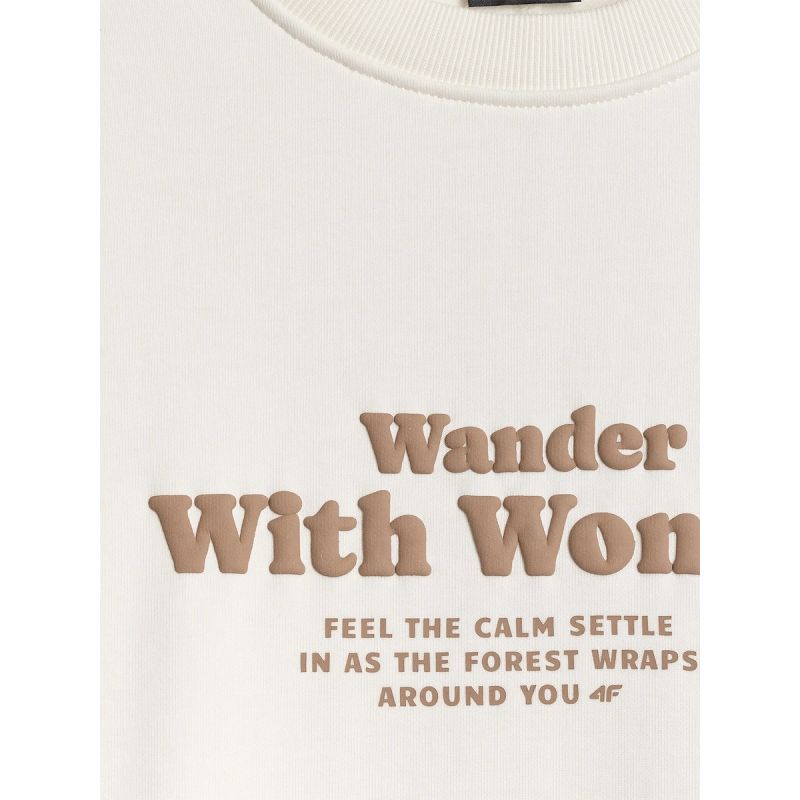 4F Women's oversize sweatshirt without hood női pulóver