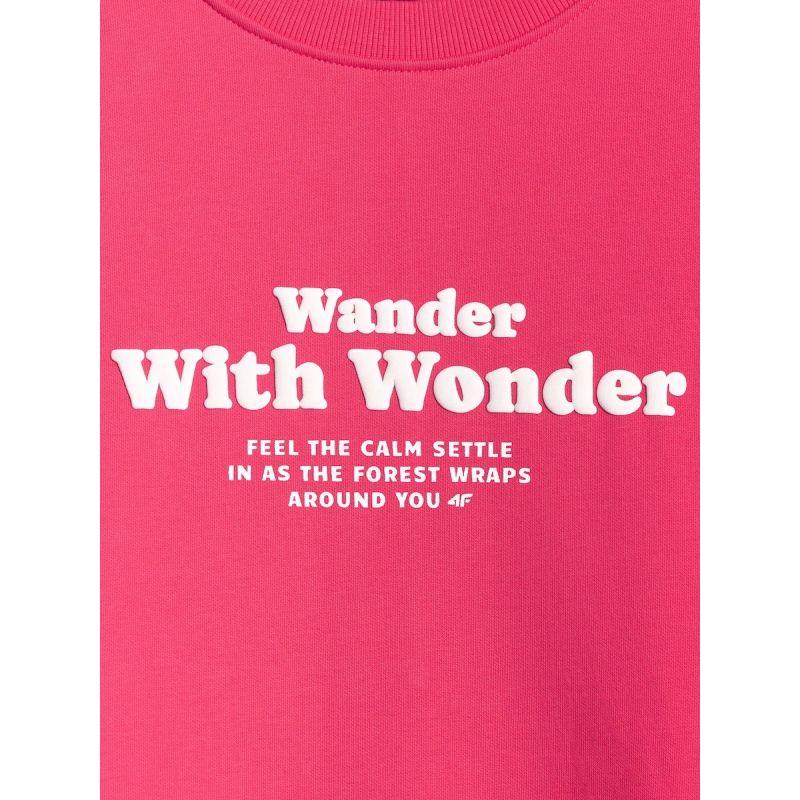 4F Women's oversize sweatshirt without hood női pulóver