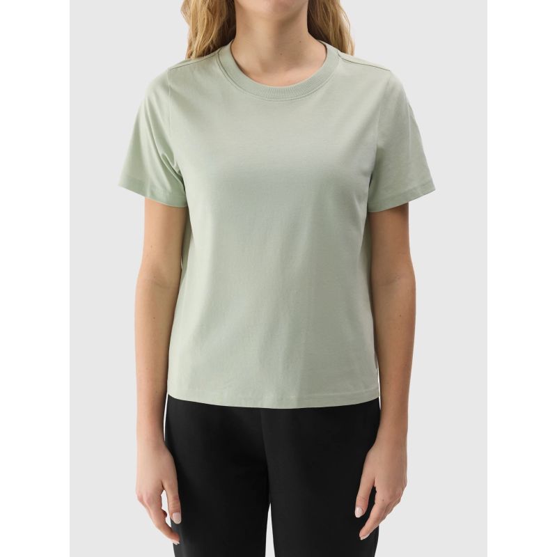 4f Women's plain organic cotton T-shirt női Póló 4FWSS24TTSHF1360-42S