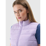 4F Women’s quilted down vest with stand-up collar mellény 4FWAW24TVJAF139-52S
