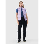 4F Women’s quilted down vest with stand-up collar mellény 4FWAW24TVJAF139-52S