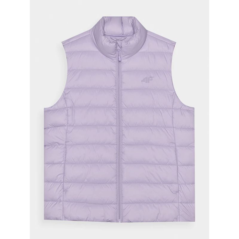 4F Women’s quilted down vest with stand-up collar mellény 4FWAW24TVJAF139-52S