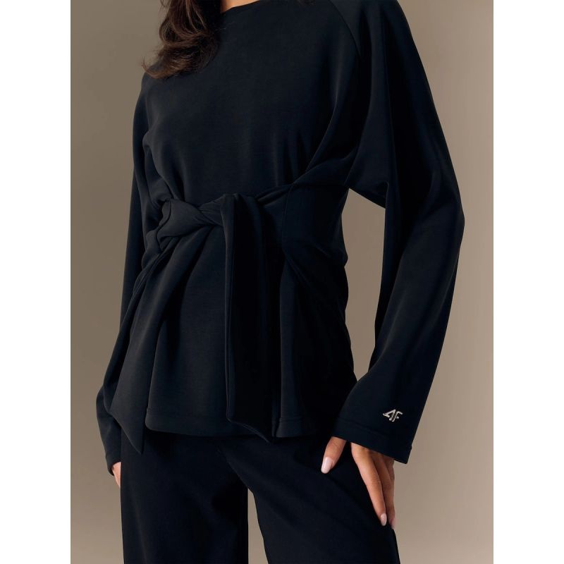 4F Women's regular sweatshirt with ties and modal női pulóver 4FRSS26TSWSF2784-20S