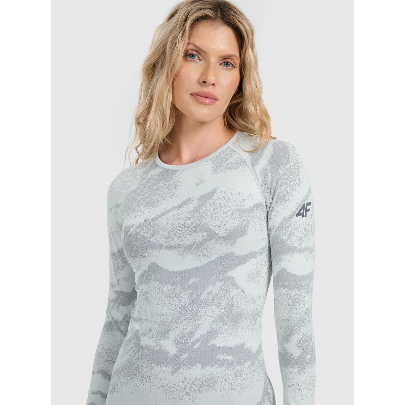 4f Women's seamless thermal underwear (top) női 4FWAW25USEAF208-34A