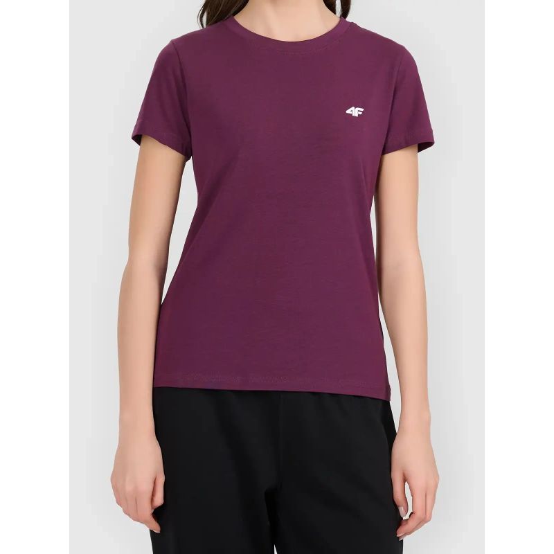 4F Women's slim cotton T-shirt 3xl női póló 4FWAW26TTSHF3500-60S