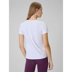 4F Women's slim plain T-shirt női póló 4FRAW25TTSHF3623-10S