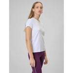 4F Women's slim plain T-shirt női póló 4FRAW25TTSHF3623-10S