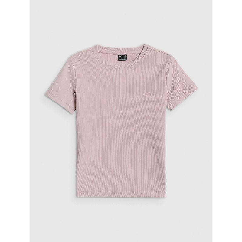 4F Women's slim ribbed T-shirt női