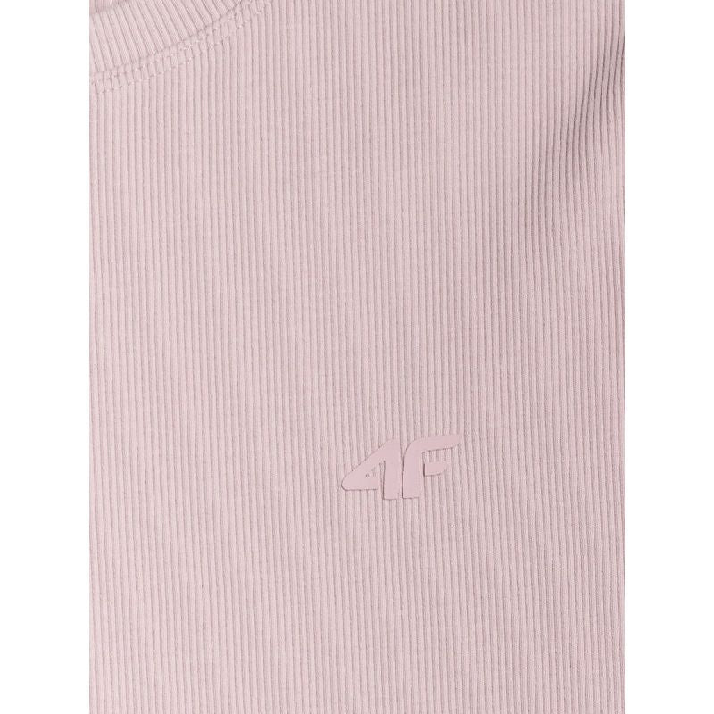4F Women's slim ribbed T-shirt női