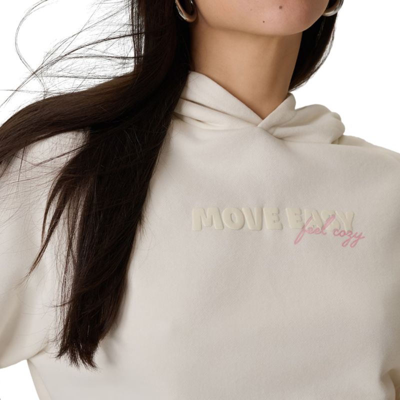 4F Women's sweatshirt F2175 cream 12S bézs női pulóver 4FWSS26TSWSF217512S