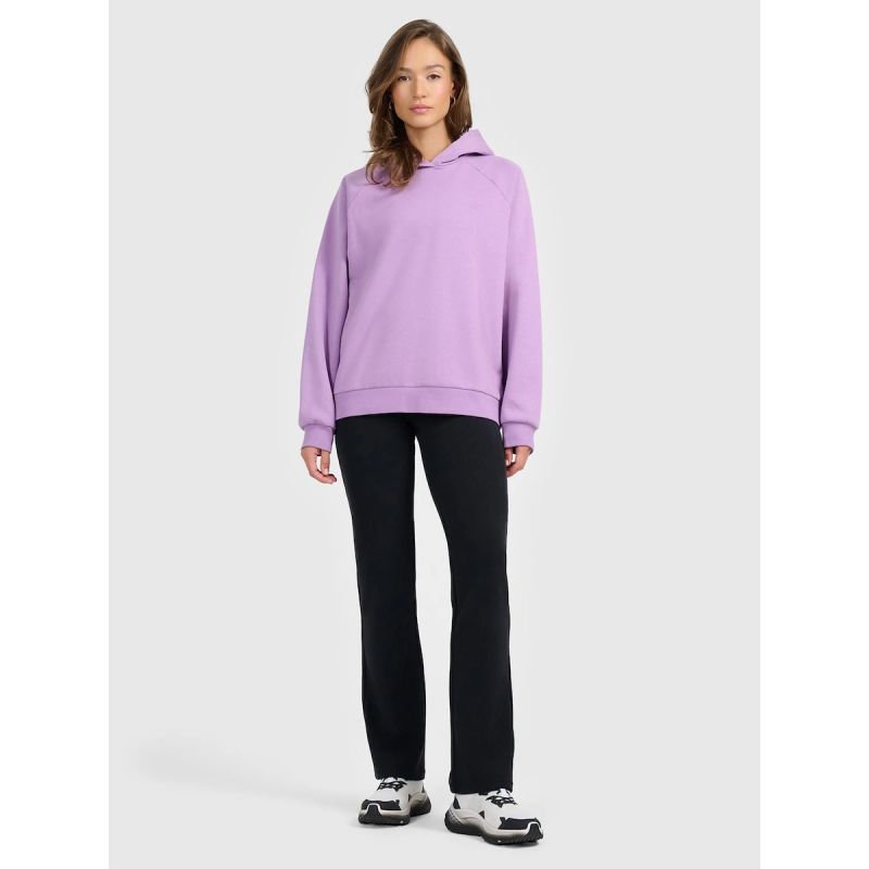 4F Women's sweatshirt with hood, open, női pulóver