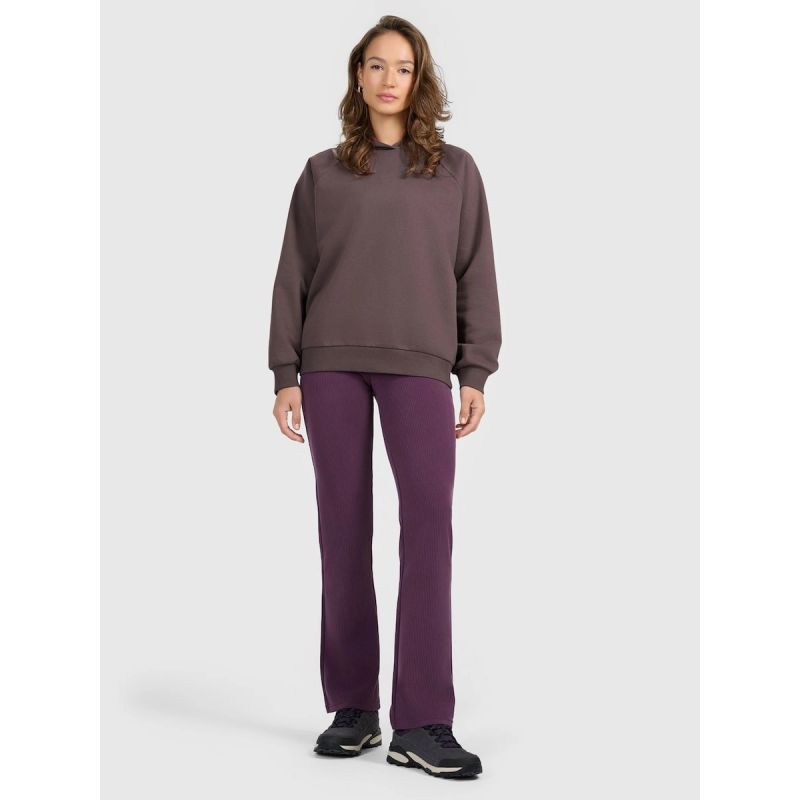 4F Women's sweatshirt with hood, open, női pulóver