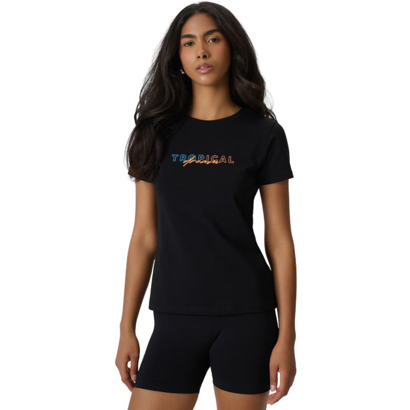 4F Women's T-shirt F2717 deep 20S fekete női póló 4FWSS26TTSHF271720S
