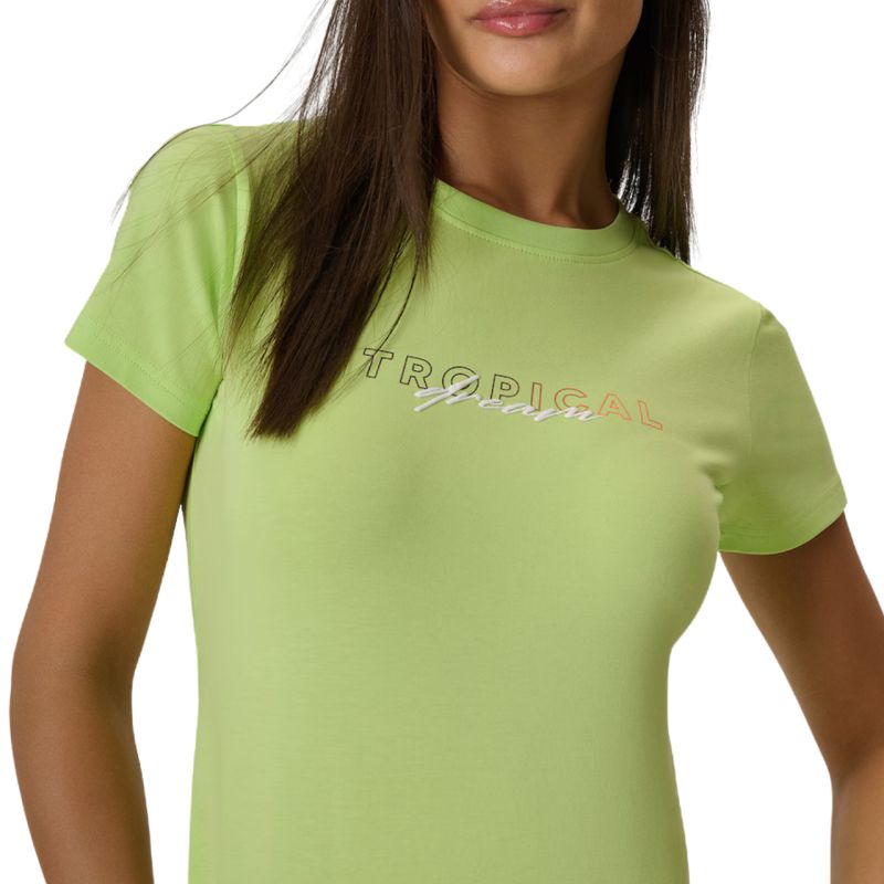 4F Women's T-shirt F2717 light yellow 73S sárga női póló 4FWSS26TTSHF271773S