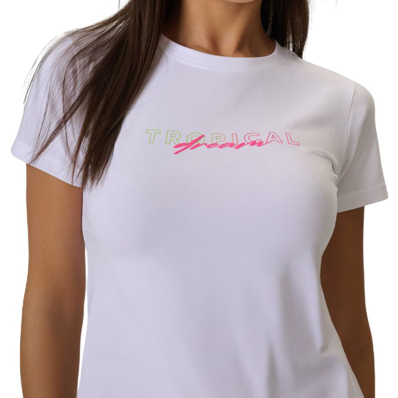 4F Women's T-shirt F2717 white 10S fehér női póló 4FWSS26TTSHF271710S