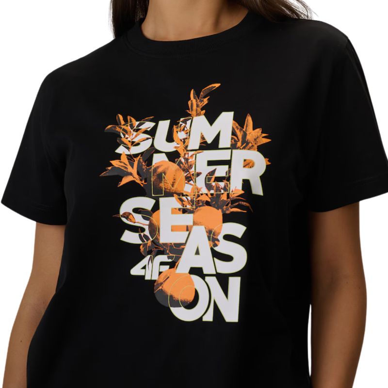 4F Women's T-shirt F2721 deep 20S fekete női póló 4FWSS26TTSHF272120S