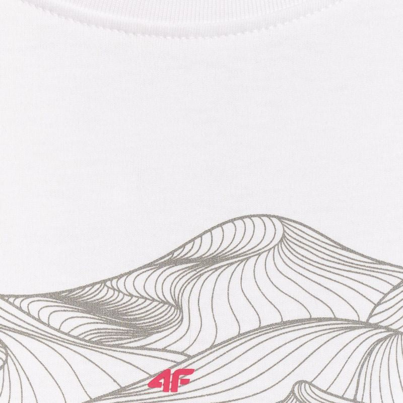 4F Women's T-shirt F2785 10S fehér női 4FWSS26TTSHF278510S