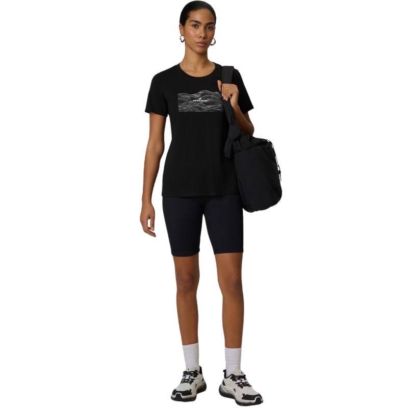 4F Women's T-shirt F2785 deep 20S fekete női 4FWSS26TTSHF278520S