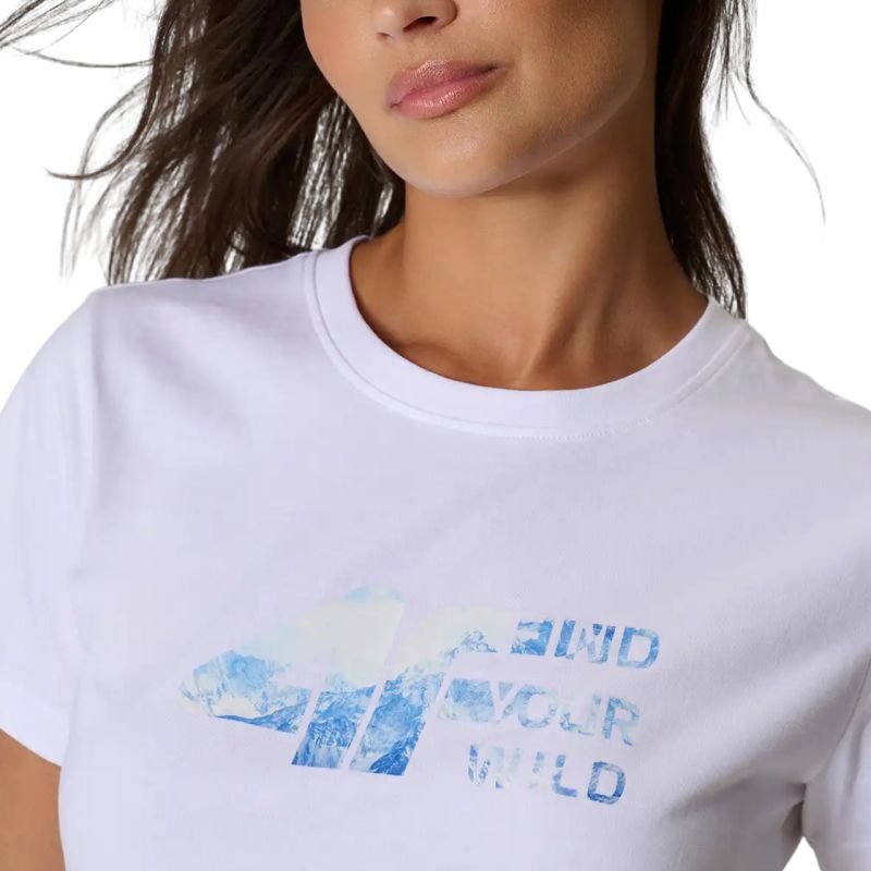 4F Women’s T-Shirt F3496 10S póló, fehér