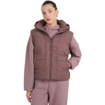4F Women's vest F299 dark 80S barna női mellény