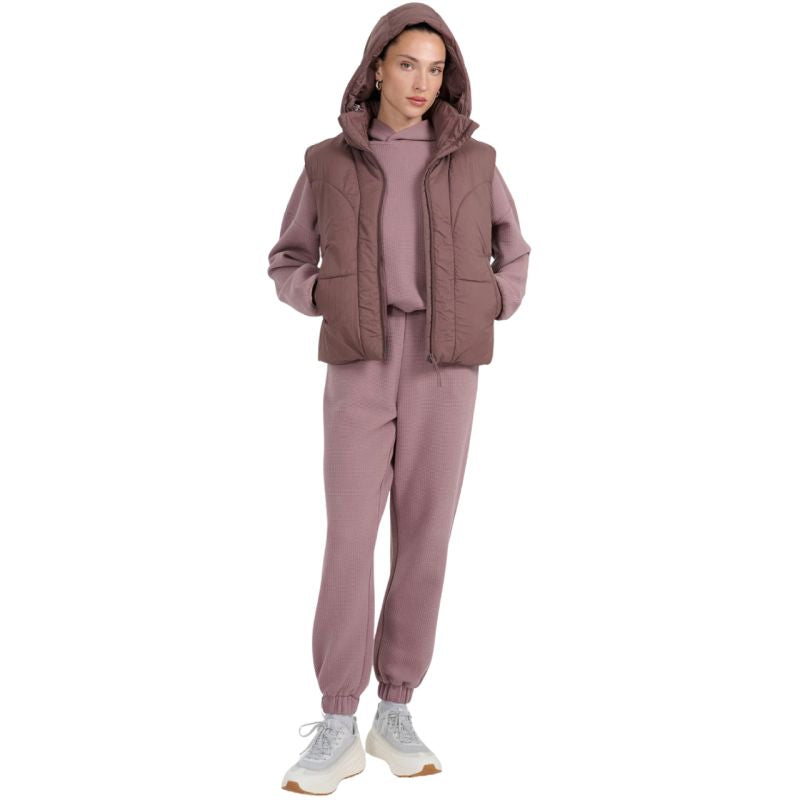 4F Women's vest F299 dark 80S barna női mellény