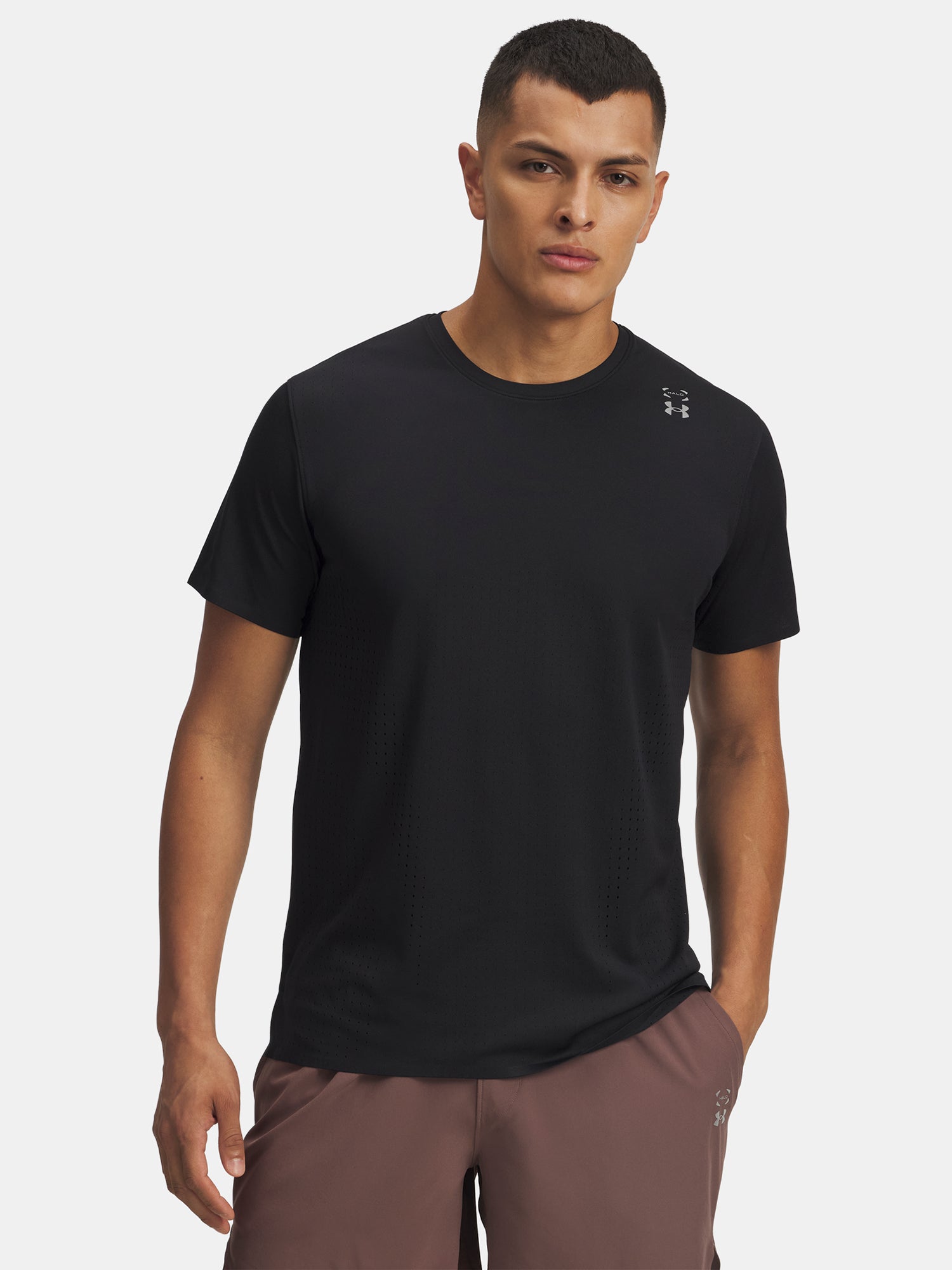 Under Armour Férfi póló UA Halo Vent SS-BLK Póló