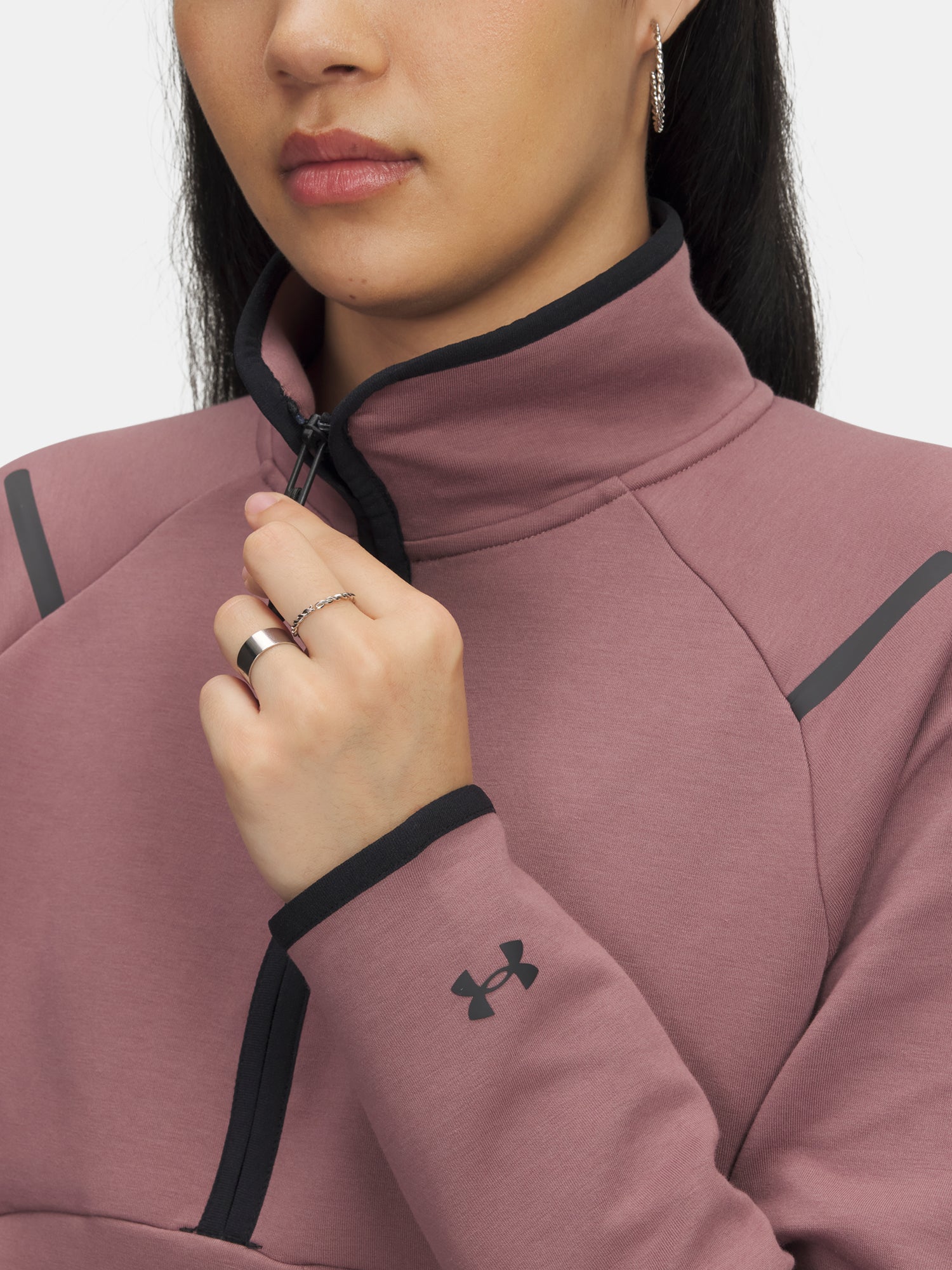 Dámská mikina Under Armour Unstoppable Flc HZ-BRN