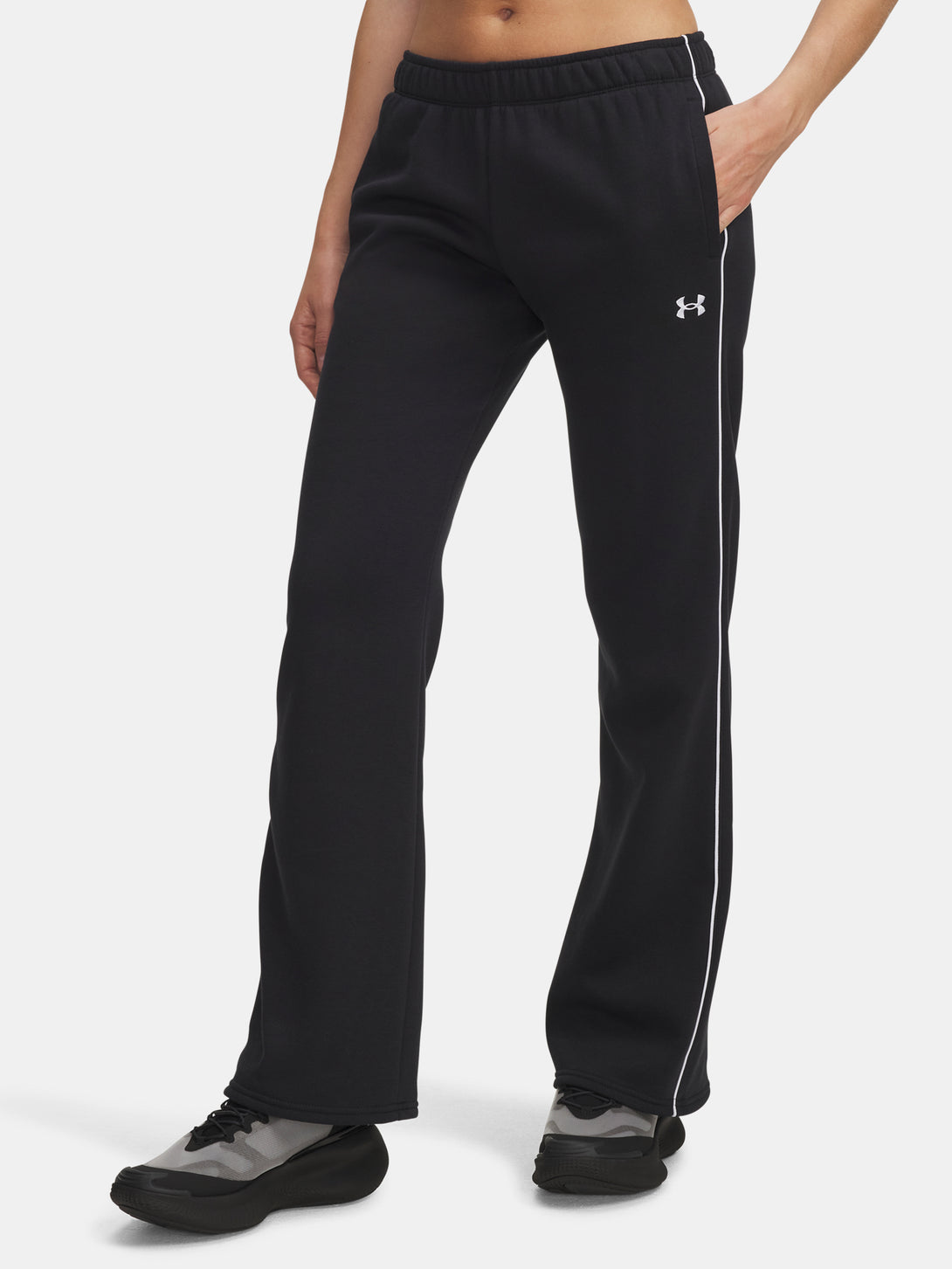 Under Armour Nõi sportnadrág UA Rival Flc Piped Pant-BLK Nadrág