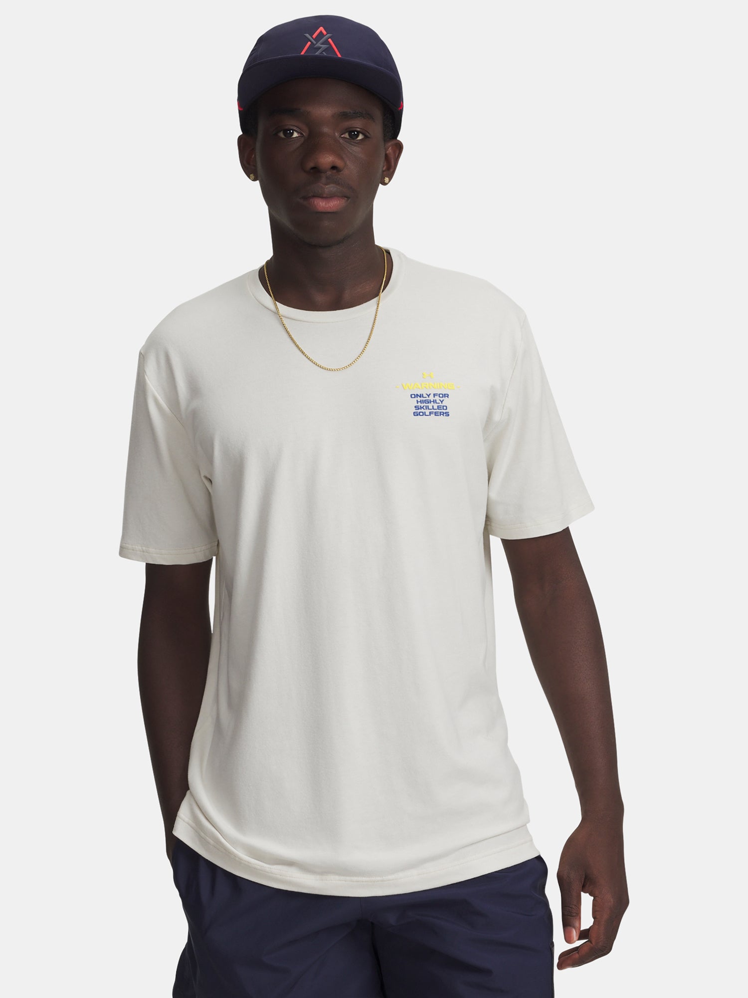 Férfi Under Armour UA Golf Warning SS-BRN póló