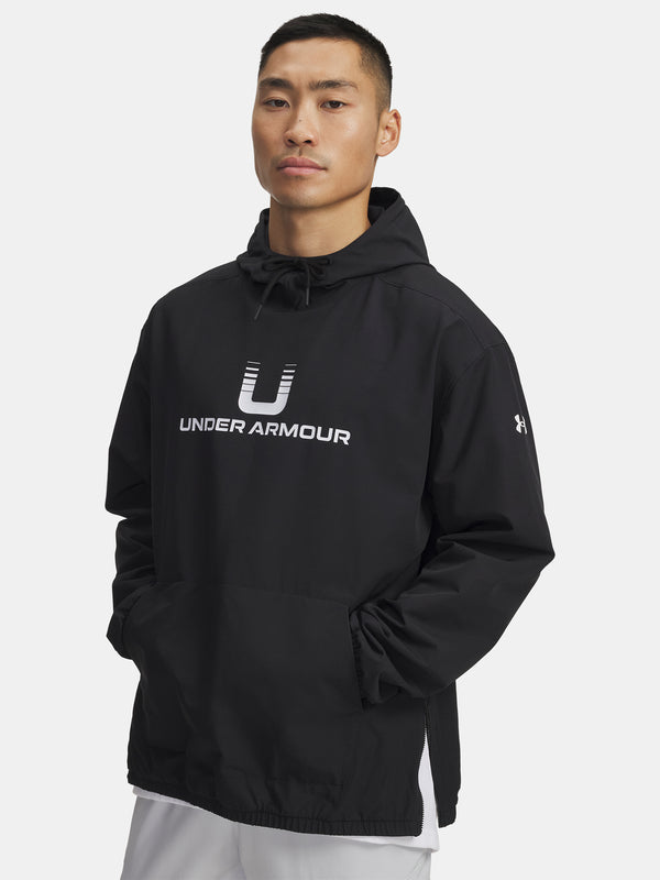 Under Armour Férfi pulóver UA Unstoppable Wvn Hoodie-BLK Pulóver