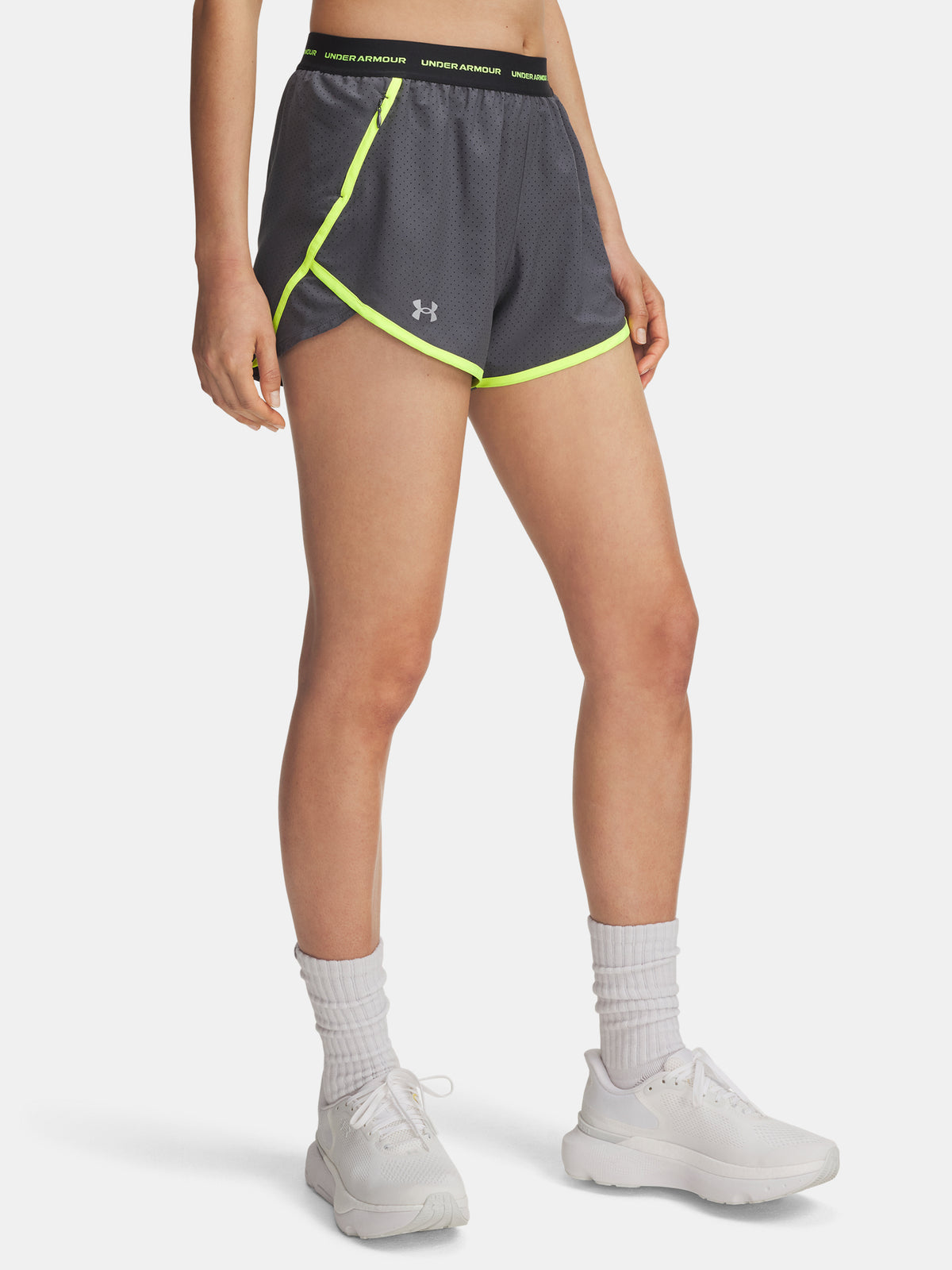 Under Armour Nõi rövidnadrág UA Fly By 3\'\' Novelty Short-GRY Short