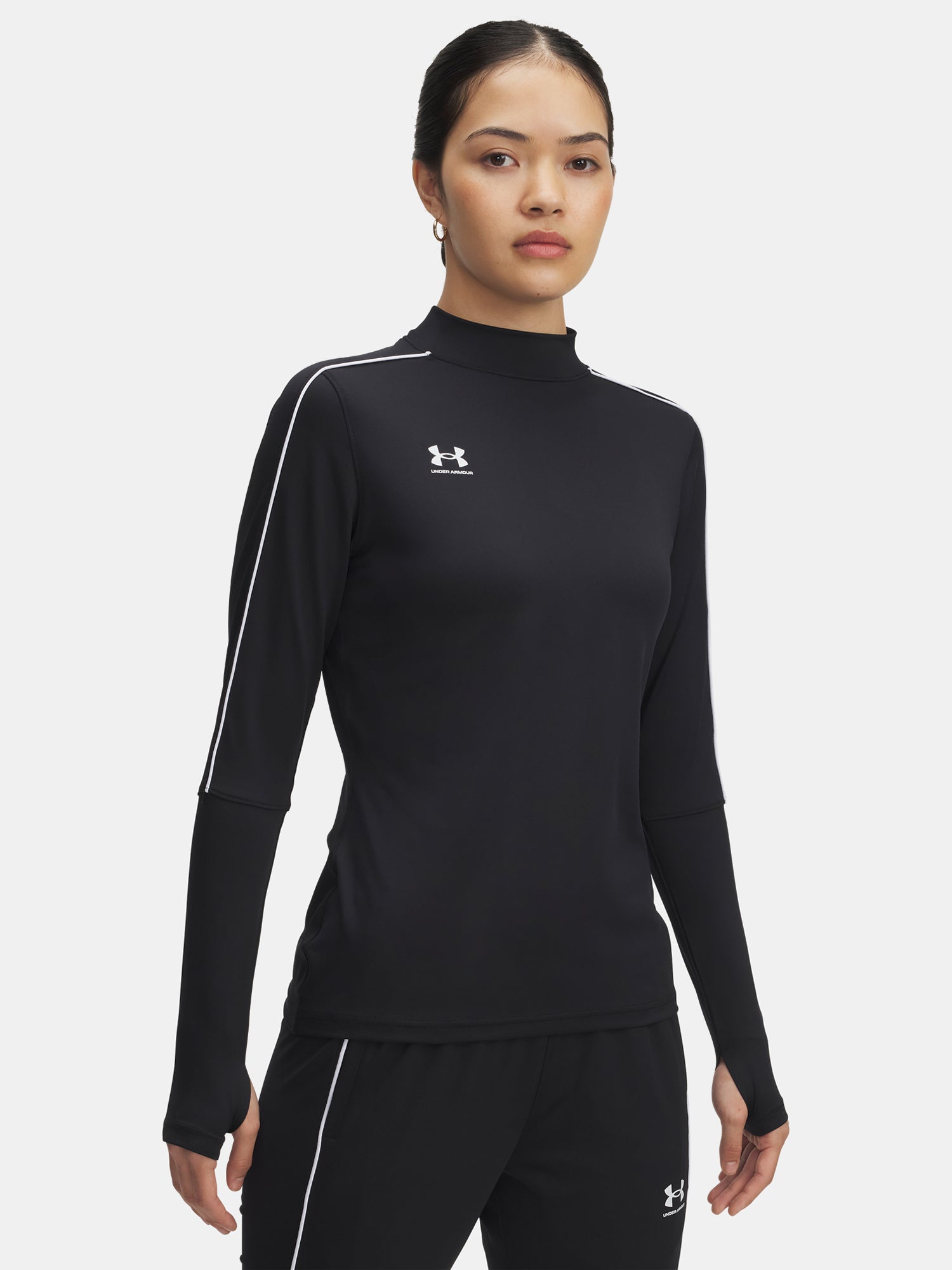 Under Armour Nõi pulóver UA W Challenger Midlayer-BLK Hosszú ujjú póló