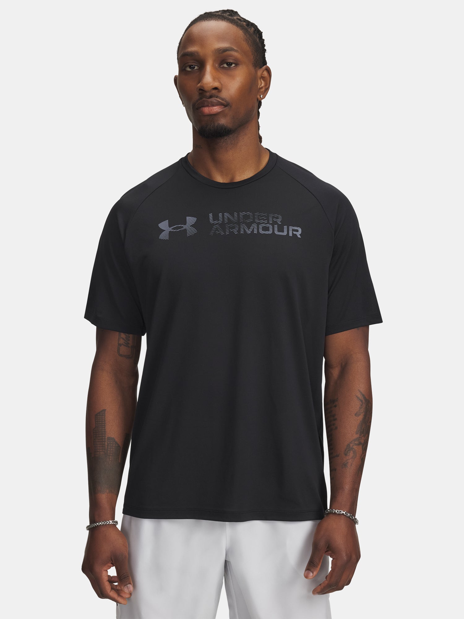 Under Armour Férfi póló UA Tech Reflective SS-BLK Póló