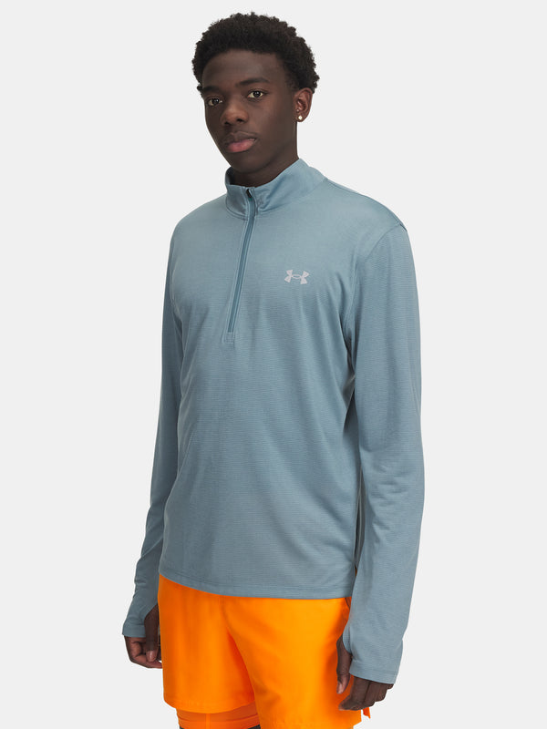 Under Armour Férfi póló UA LAUNCH 1/4 ZIP-BLU Pulóver
