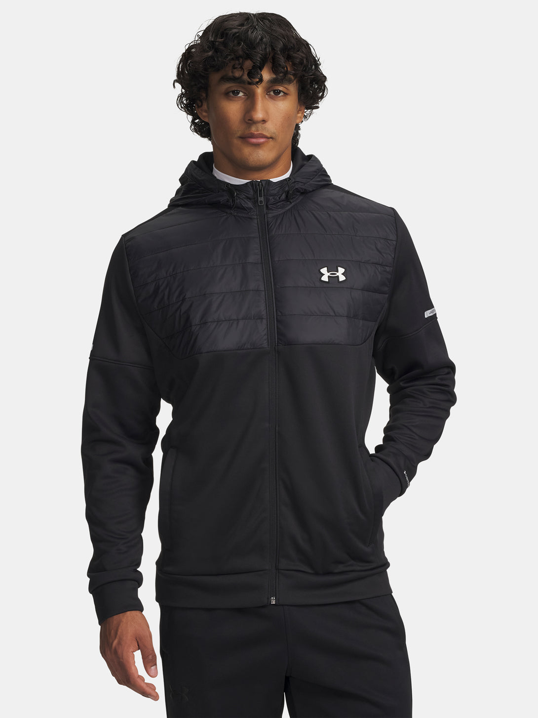 Under Armour Férfi pulóver UA Armour Flc Pro Utility FZ-BLK Pulóver