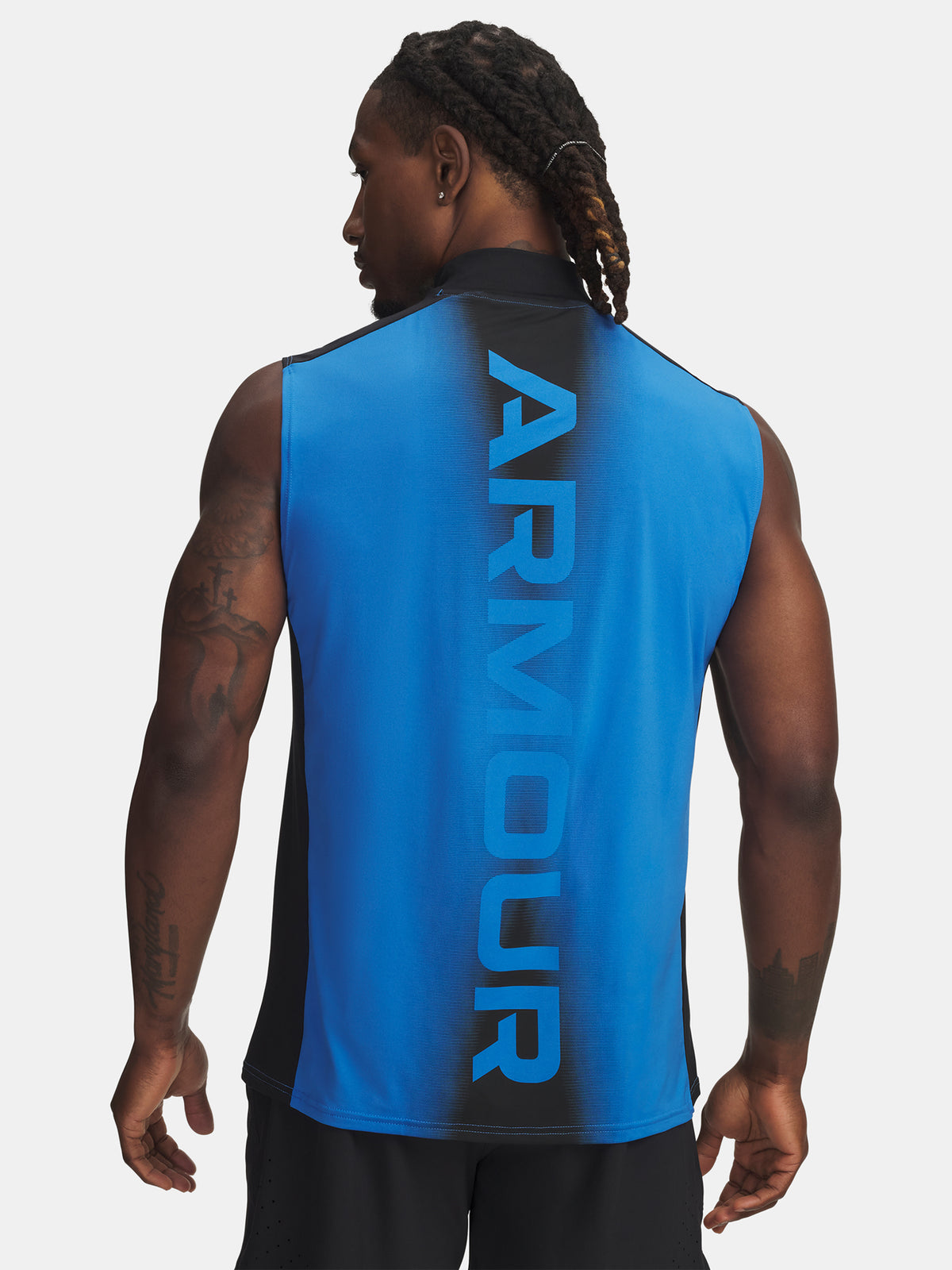 Férfi trikó Under Armour UA HG Wordmark SL-BLU