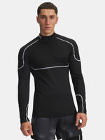 Férfi póló Under Armour Cold Weather Grid LS Mock-BLK