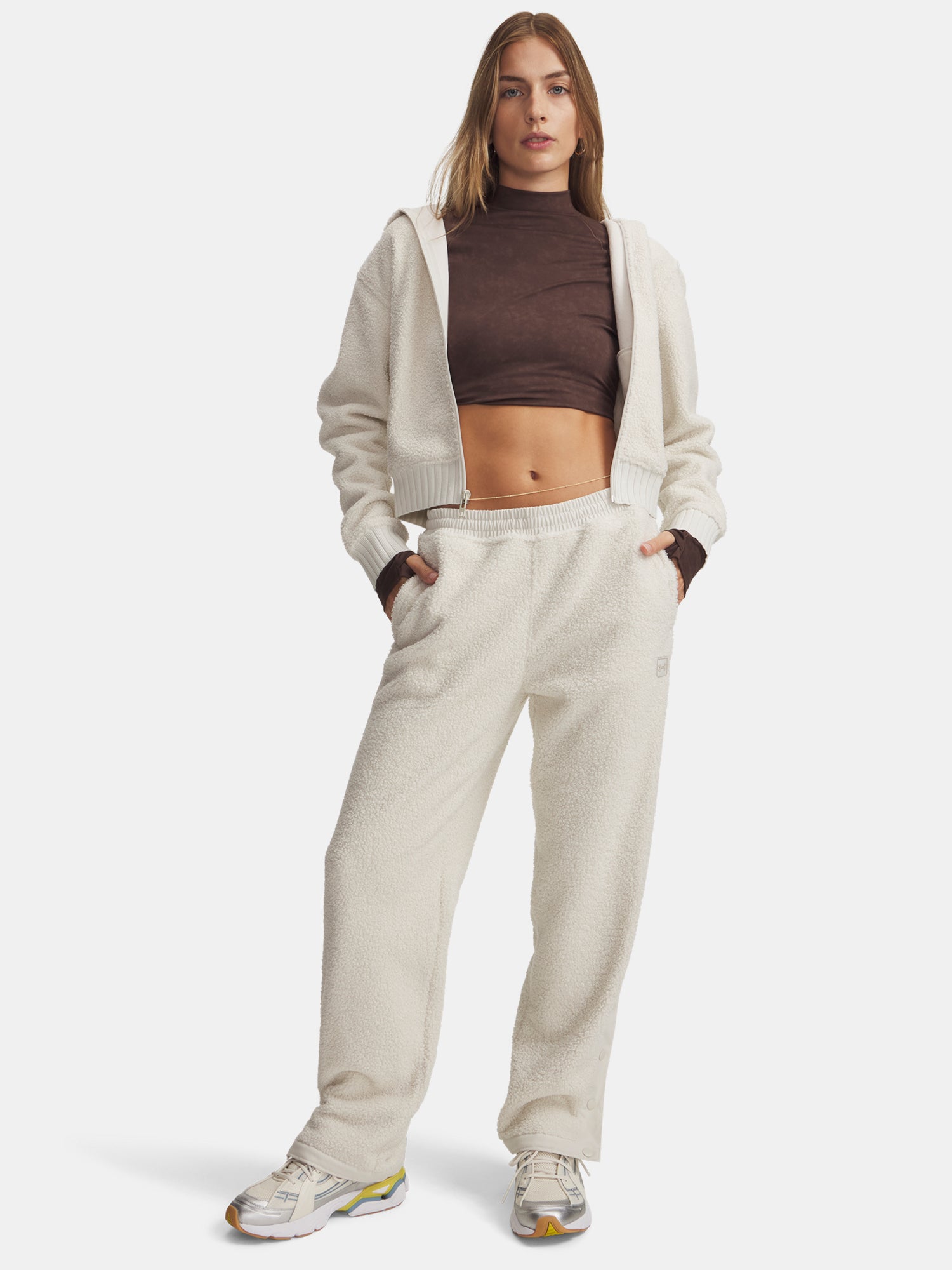 Nõi sportnadrág Under Armour UA High Pile Fleece Pants-WHT