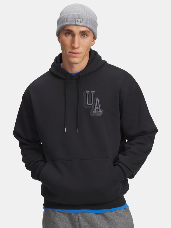 Under Armour Férfi UA Icon Flc Graphic Top-BLK pulóver Pulóver