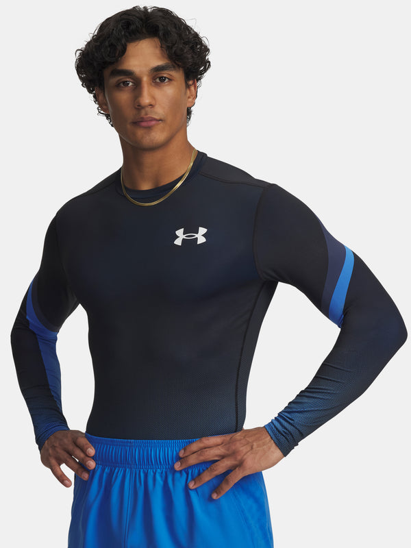 Under Armour Férfi póló UA Heatgear Sub Crew LS-BLU Hosszú ujjú póló