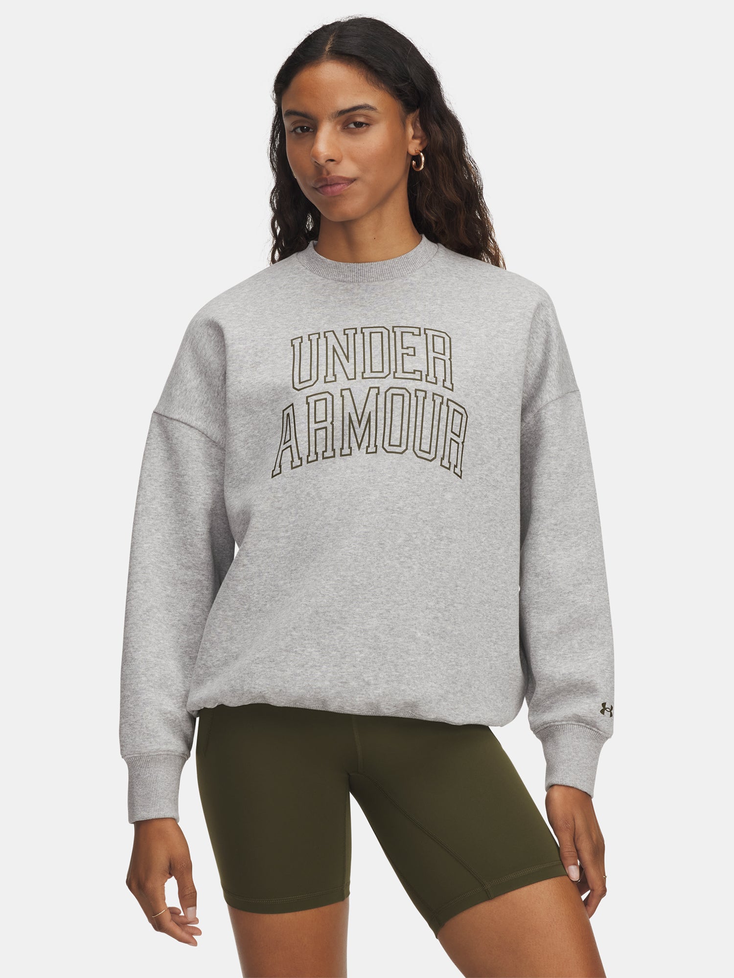 Under Armour Nõi pulóver Rival Flc OS Varsity Crew-GRY Pulóver