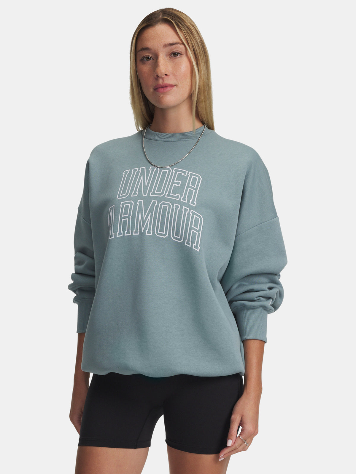Under Armour Nõi pulóver Rival Flc OS Varsity Crew-GRN Póló