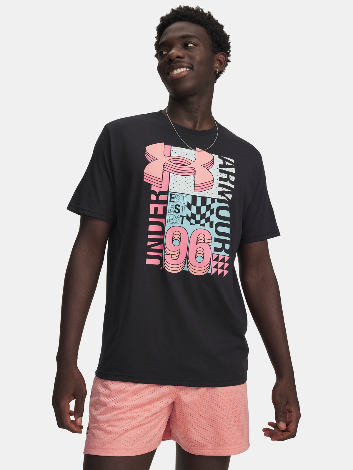 Férfi póló Under Armour UA M LOGO COLLAGE SS