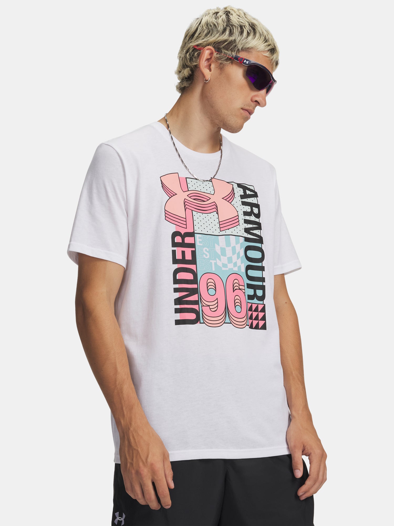 Férfi póló Under Armour UA M LOGO COLLAGE SS