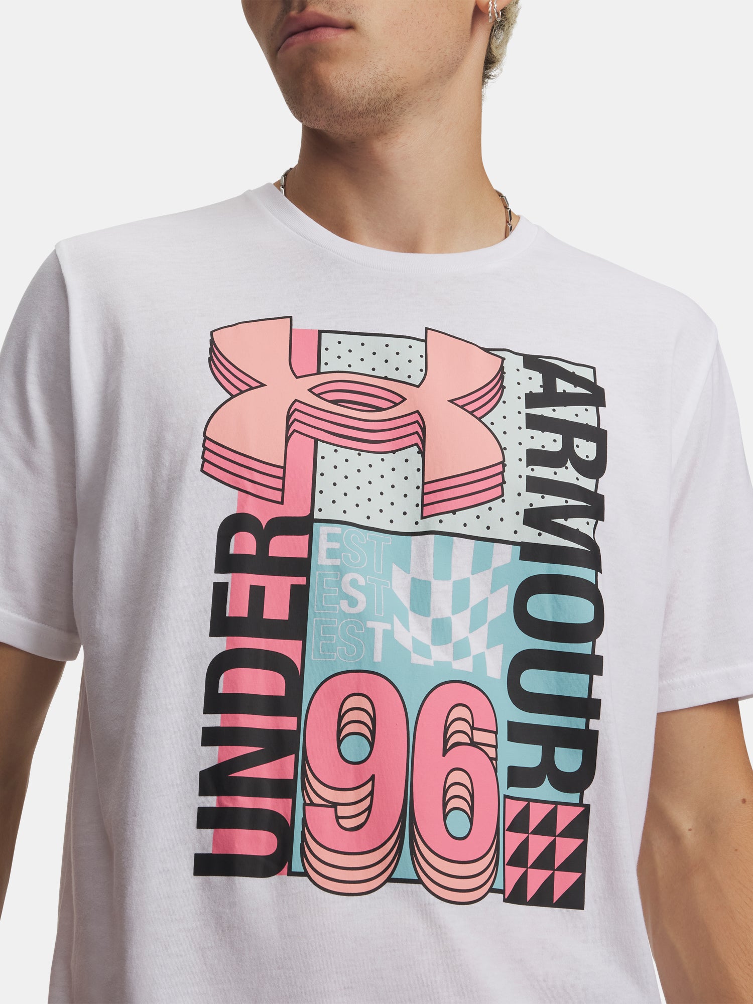 Férfi póló Under Armour UA M LOGO COLLAGE SS