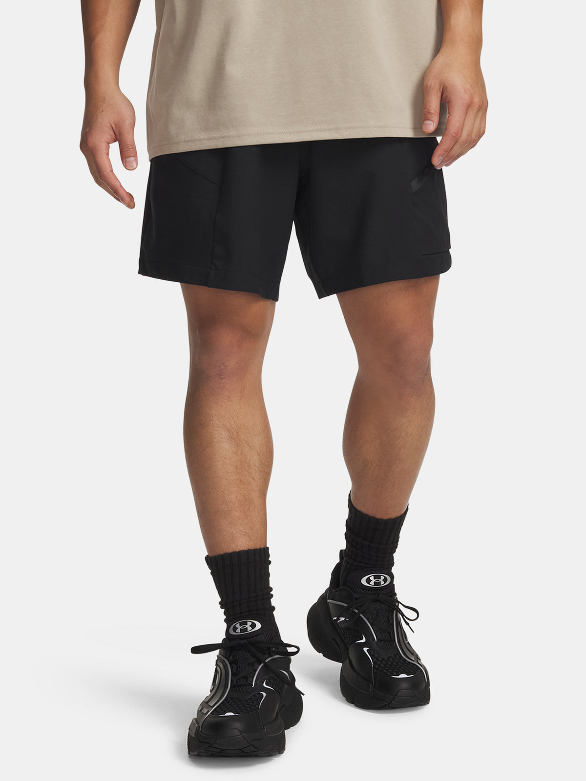 Férfi rövidnadrág Under Armour UA Unstoppable Woven Shorts-BLK