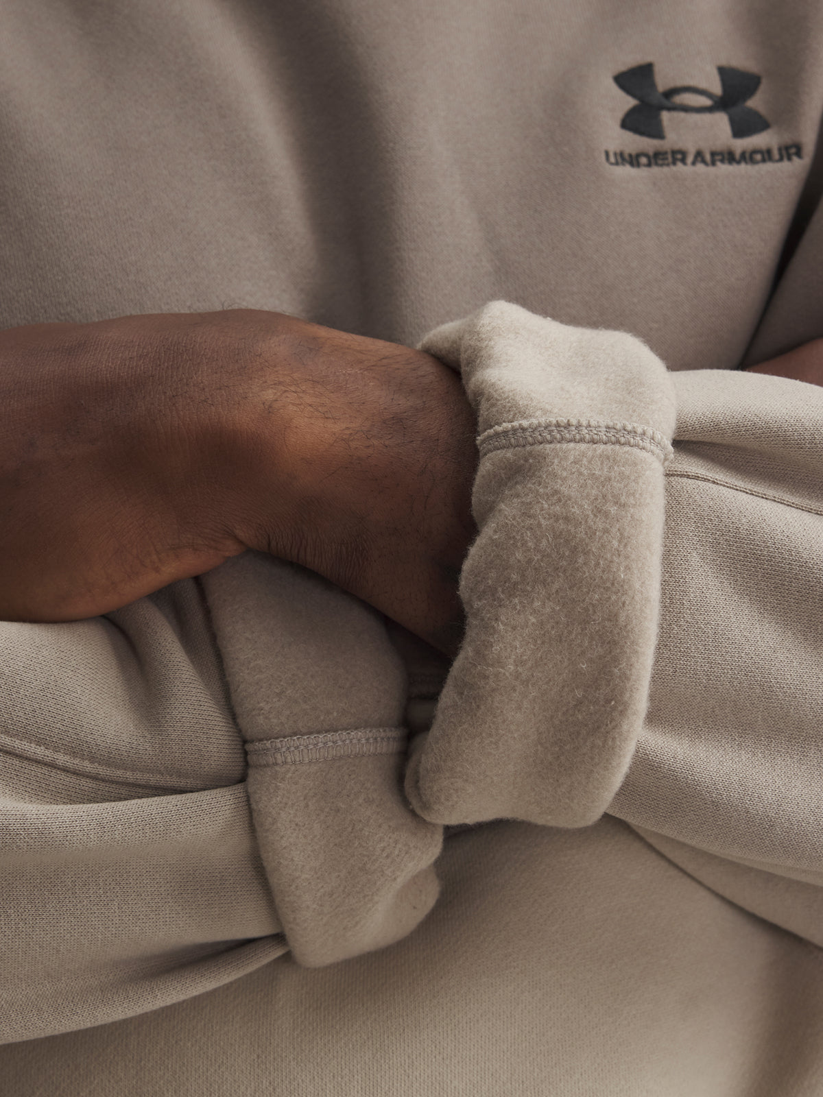 Férfi pulóver Under Armour UA Icon HW Colorblocked Hdy-BRN