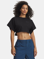 Nõi Under Armour Cropped Script SS Tee-BLK póló