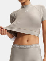 Nõi póló Under Armour HeatGear Crop Mock SS-BRN