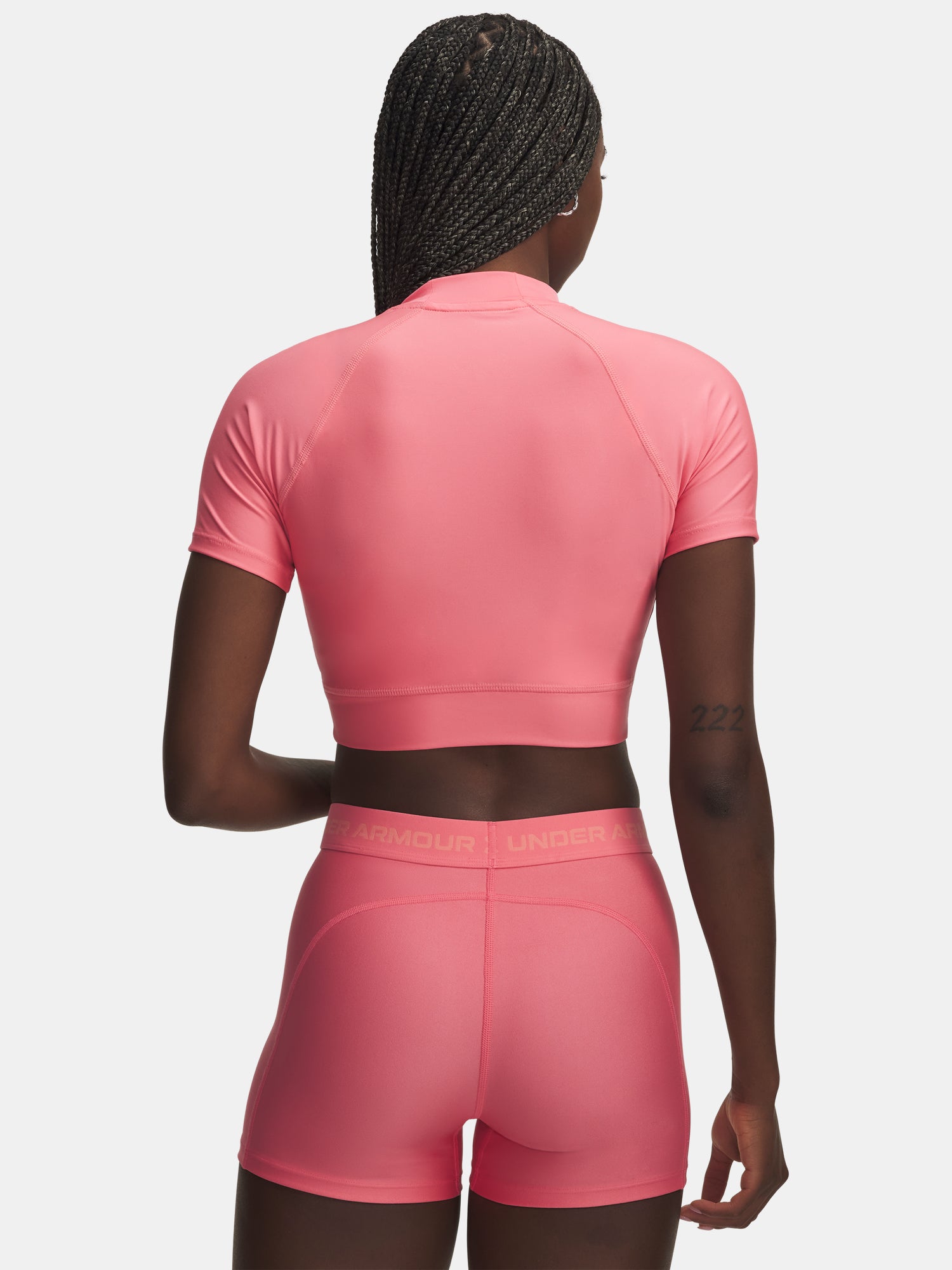 Nõi póló Under Armour HeatGear Crop Mock SS